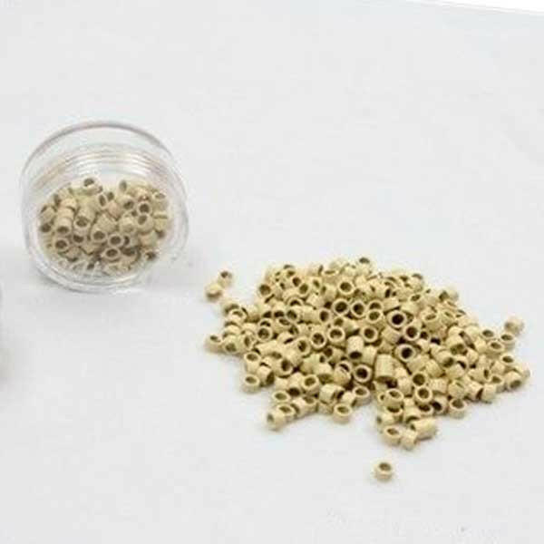 anillas microrings para extensiones color rubio