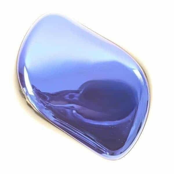 cepillo peine para extensiones de pelo antitirones azul metalico