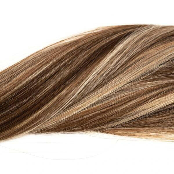 color mechas ribuo con platino guia de color castaño medio extensiones queratina de calidad premium con puntas llenas