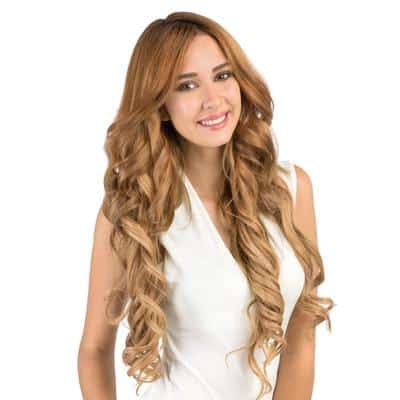 extensiones color 8 rubio oscuro