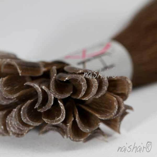 color castaño medio extensiones queratina de calidad premium con puntas llenas