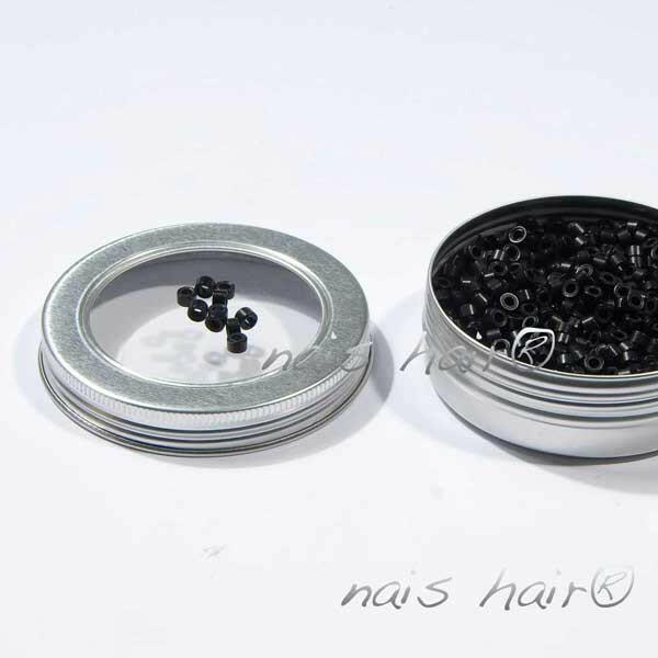 anillas para extensiones color negro