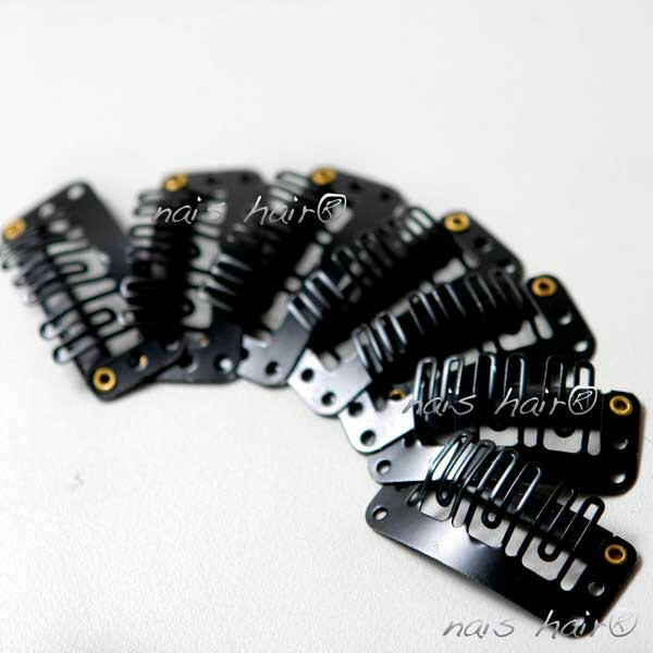 peinetas clips para extensiones color negro