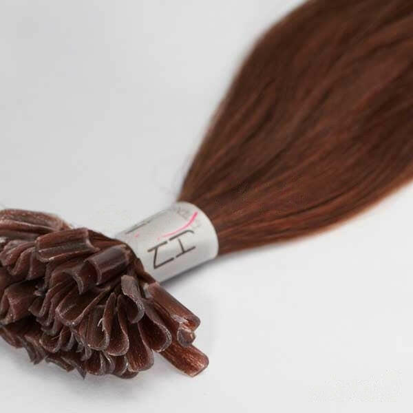 guia de color caoba extensiones queratina de calidad premium con puntas llenas