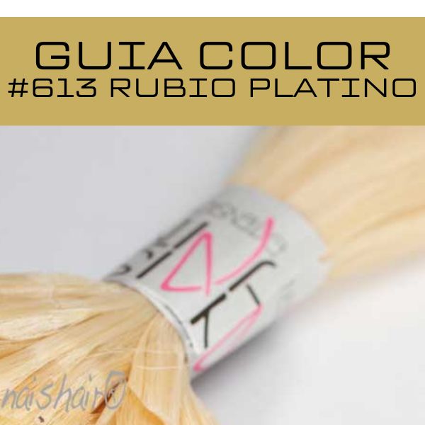 guia de color rubio platino extensiones queratina de calidad premium con puntas llenas