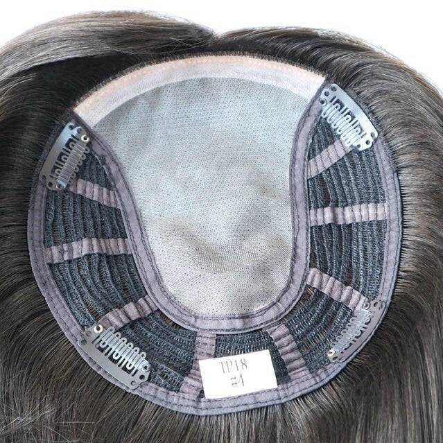 Topper MONO + TEJIDO de Cabello Natural 100% (Densidad ALTA) 35 cm - Nais Hair Extensiones