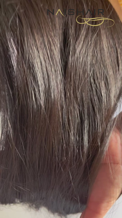 100% Natural Hair SILK Topper (HIGH Density Silk) 