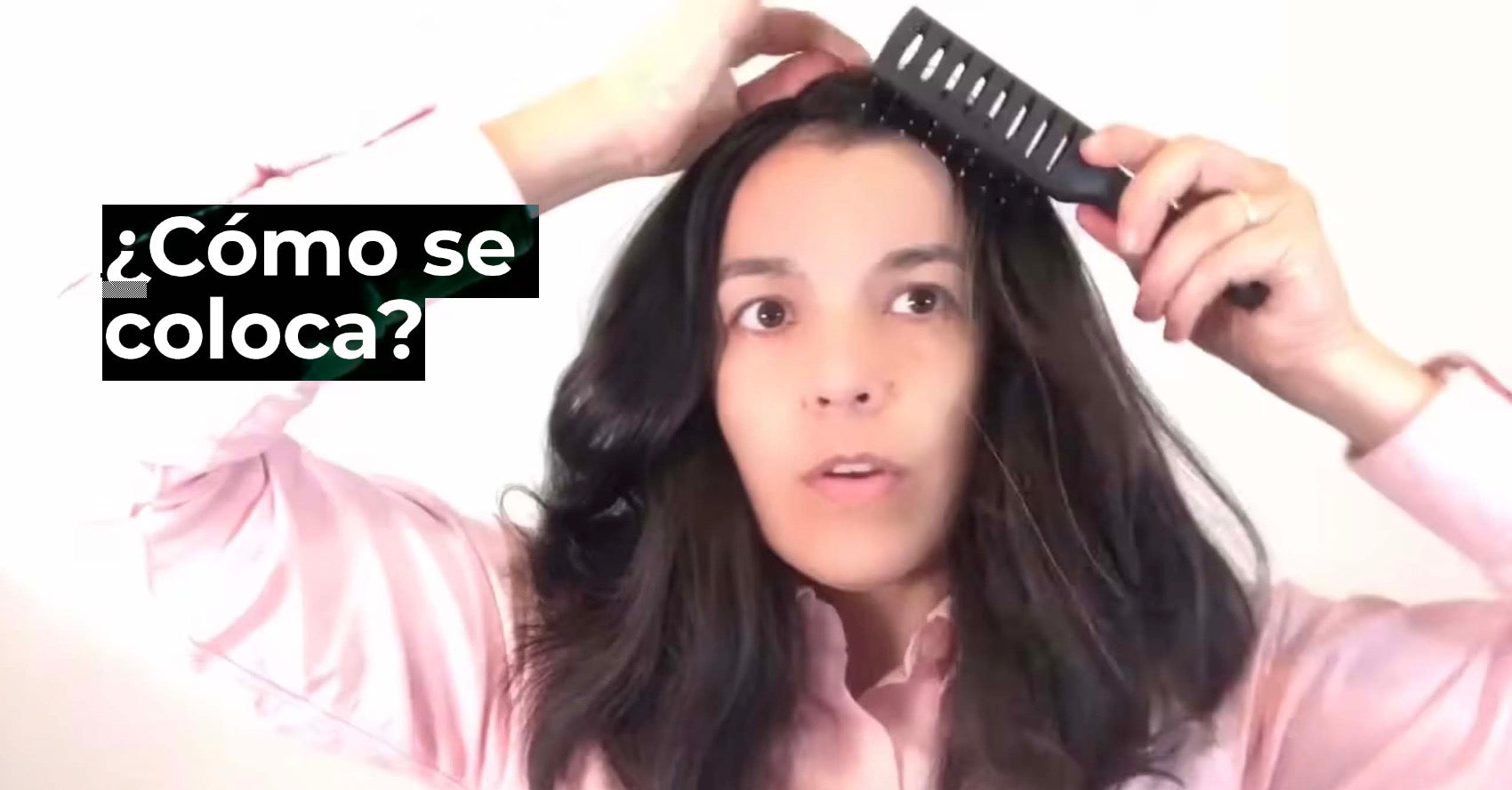 Carica il video: ¿Cómo se coloca un hair topper?